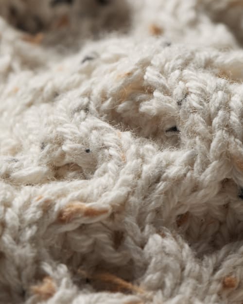 laydown detail image of Washed Cotton Cableknit Crewneck