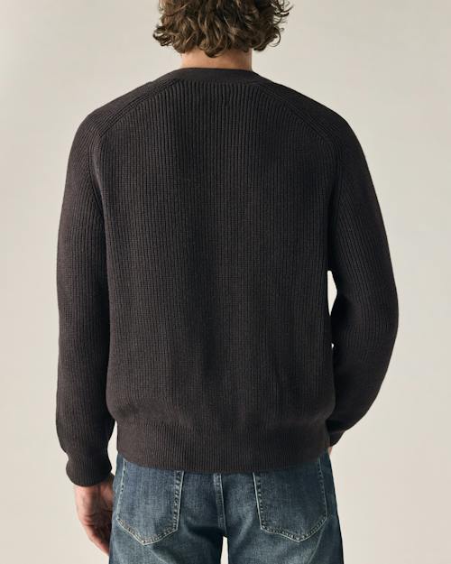 on model image of Bolinas Cotton Cardigan