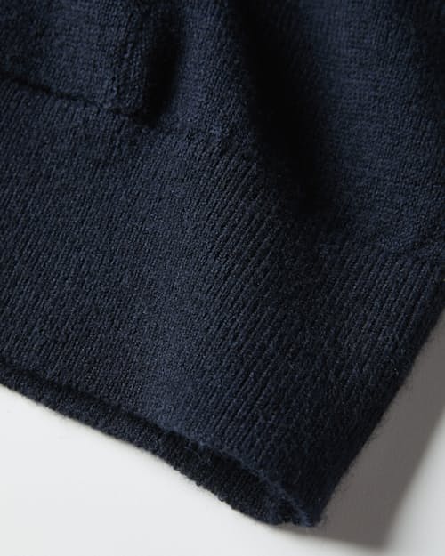 laydown detail image of Cotton Merino Sweater Hoodie