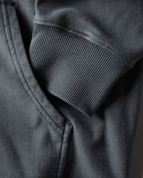 laydown detail image of PatinaTech Hoodie