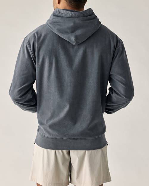 on model image of PatinaTech Hoodie