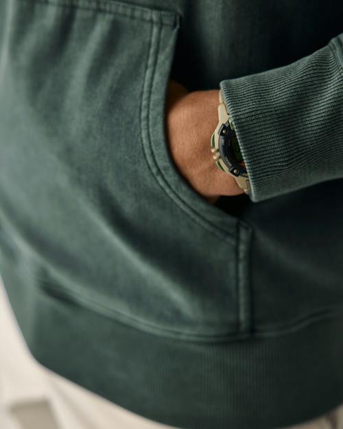 on model image of PatinaTech Hoodie