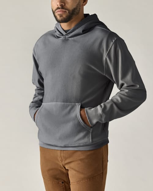 on model image of PatinaTech Hoodie