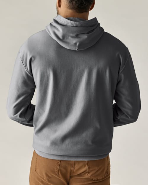 on model image of PatinaTech Hoodie