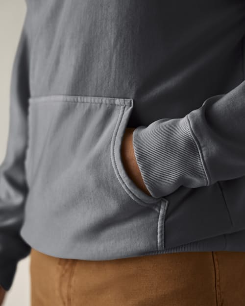 on model image of PatinaTech Hoodie