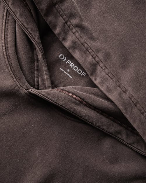 laydown detail image of PatinaTech Hoodie