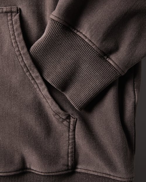 laydown detail image of PatinaTech Hoodie