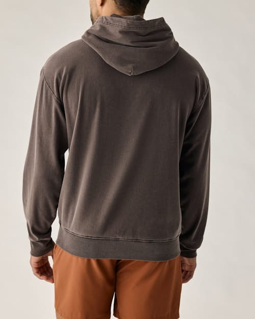 on model image of PatinaTech Hoodie