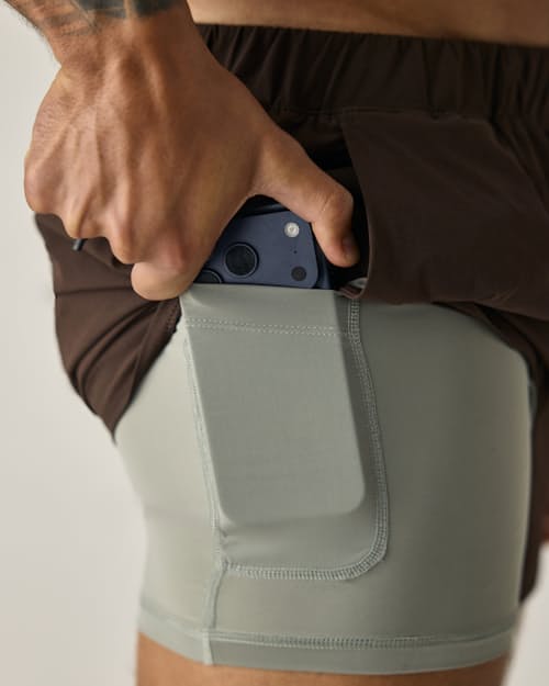 on model image of Sevens Sport Short Lined - 5"