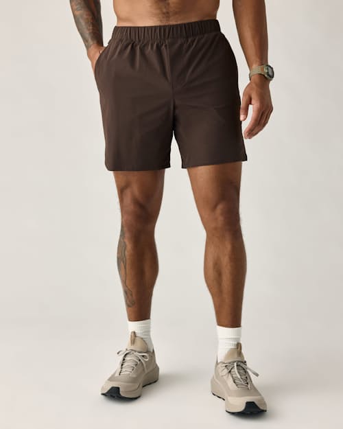 on model image of Sevens Sport Short Lined - 7"