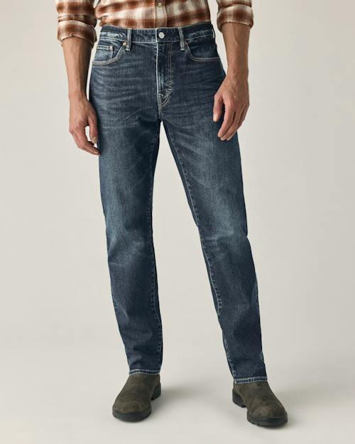 on model image of Japanese Stretch Selvedge Denim - HB Straight