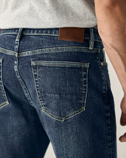 on model image of Japanese Stretch Selvedge Denim - HB Straight
