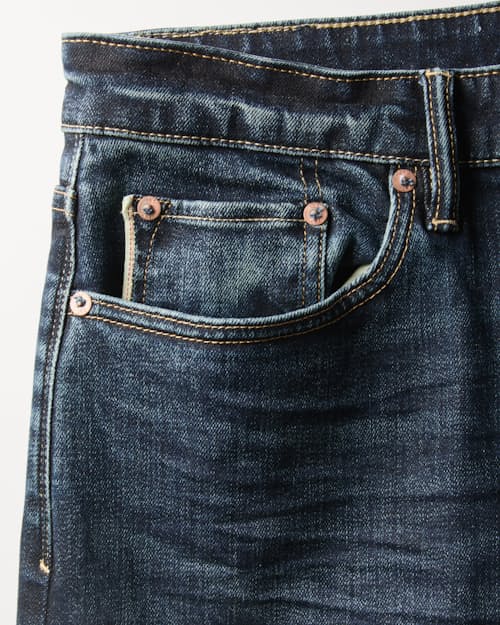laydown detail image of Japanese Stretch Selvedge Denim - HB Athletic Tapered