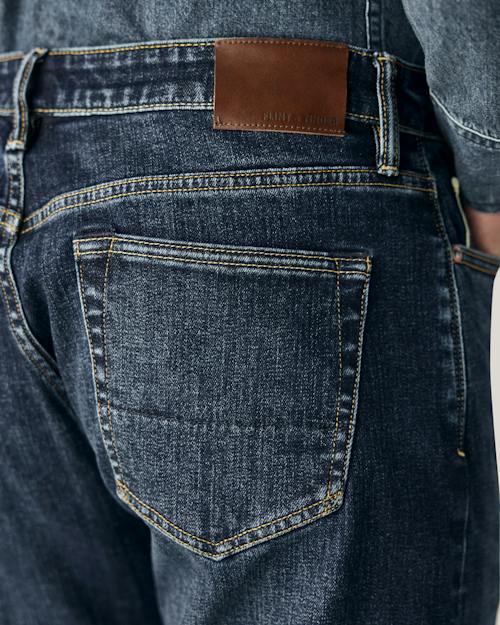 on model image of Japanese Stretch Selvedge Denim - HB Athletic Tapered