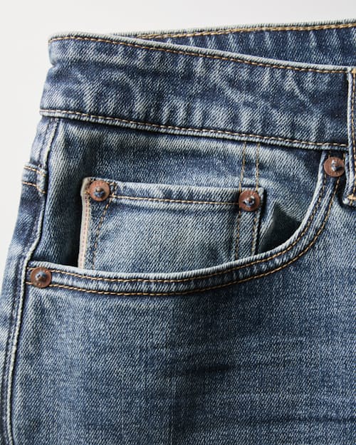 laydown detail image of Japanese Stretch Selvedge Denim - HB Athletic Tapered
