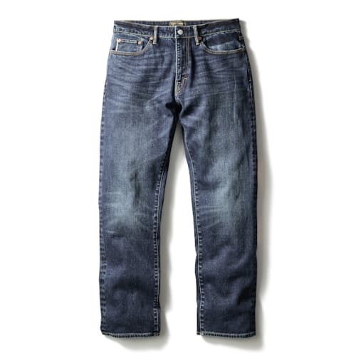 laydown image of Japanese Stretch Selvedge Denim - HB Athletic Straight