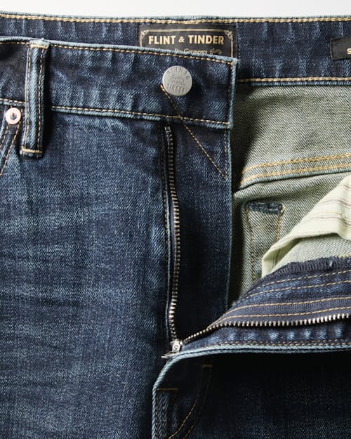 laydown detail image of Japanese Stretch Selvedge Denim - HB Athletic Straight
