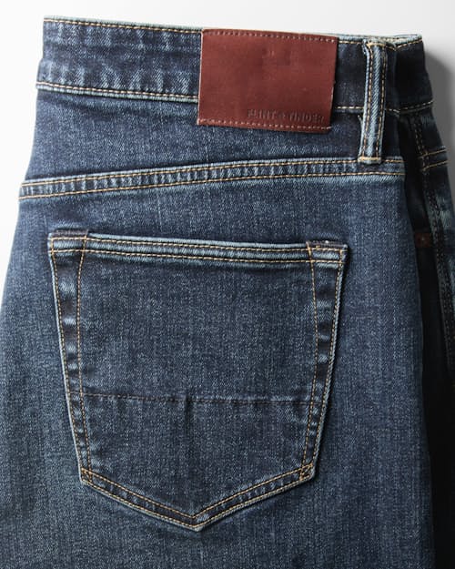laydown detail image of Japanese Stretch Selvedge Denim - HB Athletic Straight