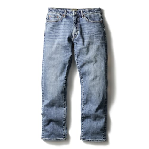 laydown image of Japanese Stretch Selvedge Denim - HB Athletic Straight