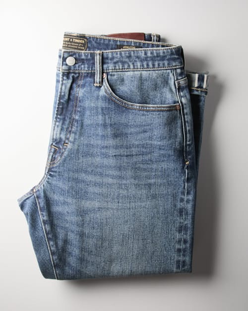 no crop image of Japanese Stretch Selvedge Denim - HB Athletic Straight