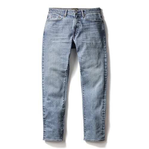laydown image of Japanese Stretch Selvedge Denim - HB Athletic Straight