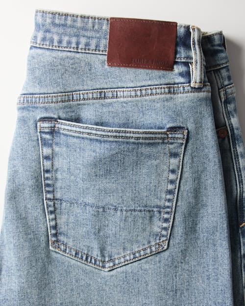 laydown detail image of Japanese Stretch Selvedge Denim - HB Athletic Straight