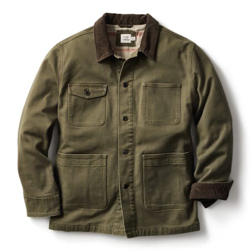 laydown image of Mason Flannel-Lined Chore Coat
