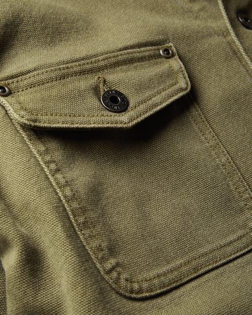 laydown detail image of Mason Flannel-Lined Chore Coat