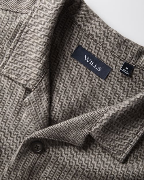 laydown detail image of Wool Overshirt