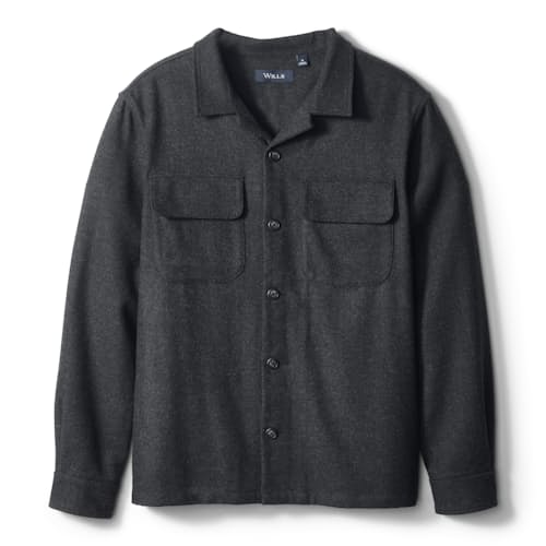 laydown image of Wool Overshirt