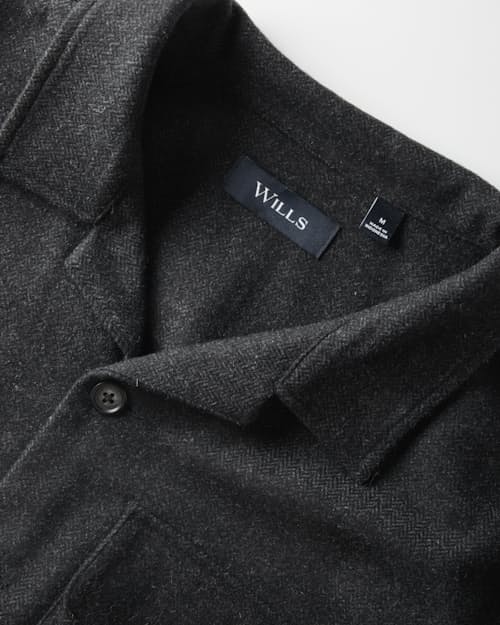 laydown detail image of Wool Overshirt