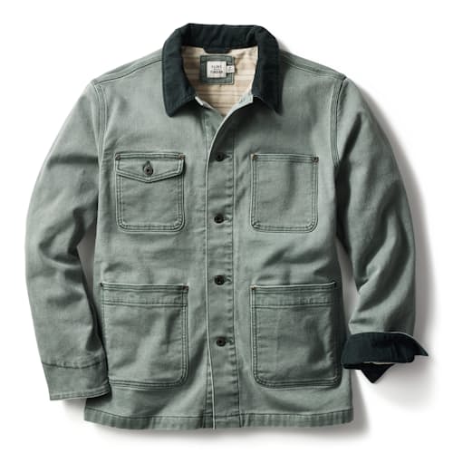 laydown image of Mason Flannel-Lined Chore Coat