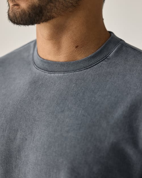 on model image of PatinaTech Crewneck Sweatshirt