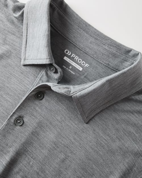 laydown detail image of 72-Hour Merino Polo Shirt