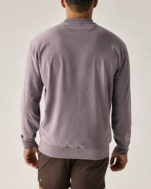 on model image of PatinaTech Crewneck Sweatshirt