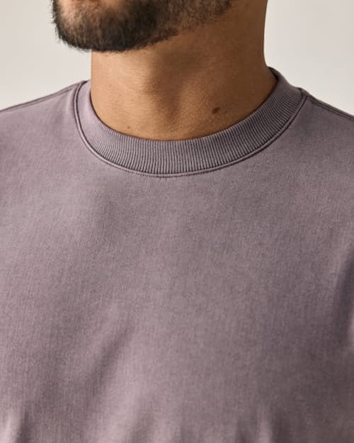 on model image of PatinaTech Crewneck Sweatshirt