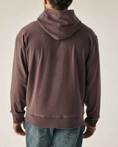 on model image of PatinaTech Hoodie