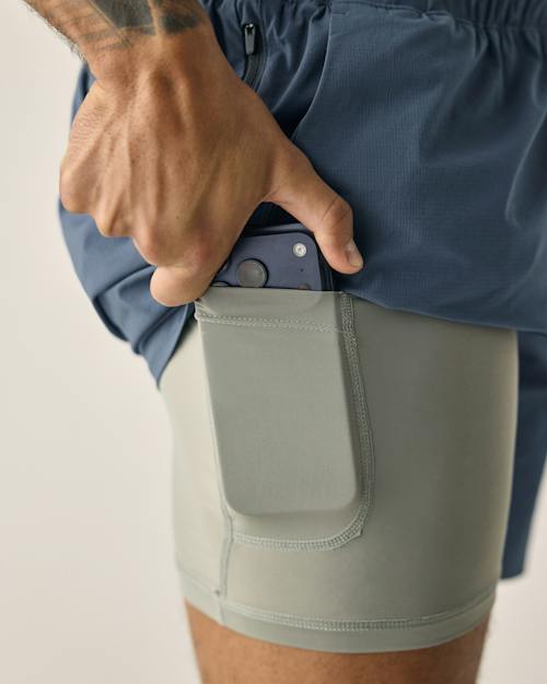 on model image of Sevens Sport Short Lined - 7"