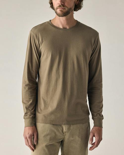 on model image of Vintage Soft Wash Long Sleeve T-Shirt