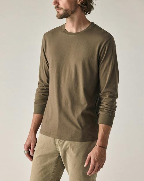 on model image of Vintage Soft Wash Long Sleeve T-Shirt