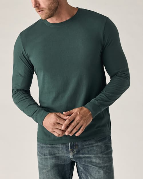 on model image of Vintage Soft Wash Long Sleeve T-Shirt
