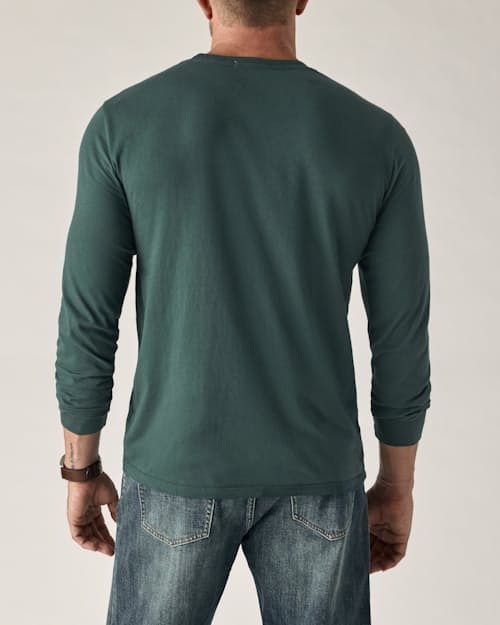 on model image of Vintage Soft Wash Long Sleeve T-Shirt