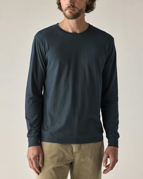 on model image of Vintage Soft Wash Long Sleeve T-Shirt