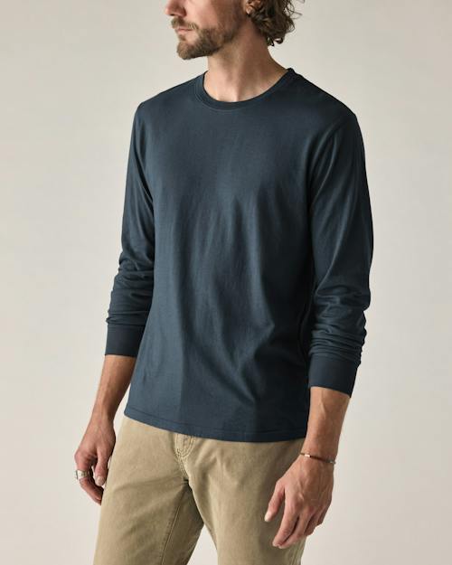 on model image of Vintage Soft Wash Long Sleeve T-Shirt