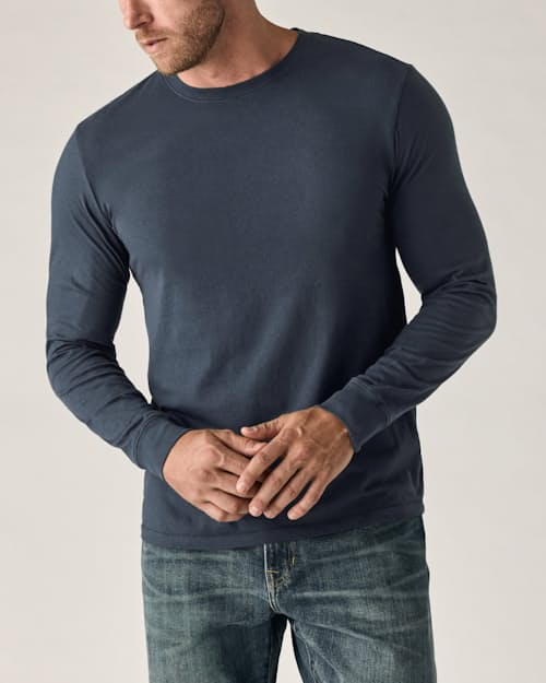 on model image of Vintage Soft Wash Long Sleeve T-Shirt