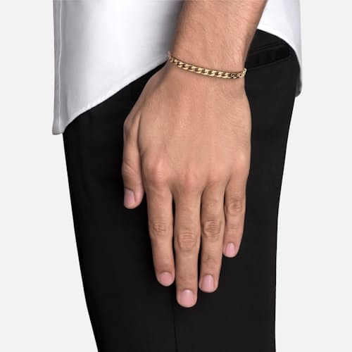 on model image of 4mm Cuban Chain Bracelet