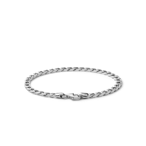 laydown image of 4mm Cuban Chain Bracelet