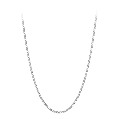 laydown image of 3mm Cuban Chain Necklace