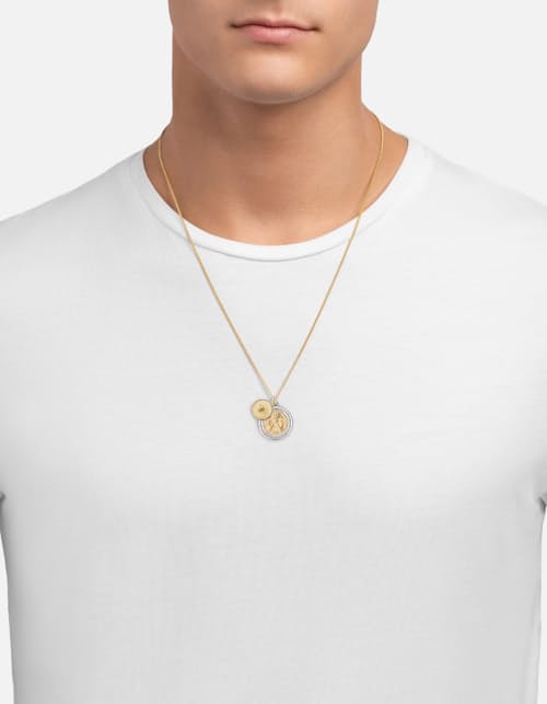 on model image of Test of Time Pendant Necklave