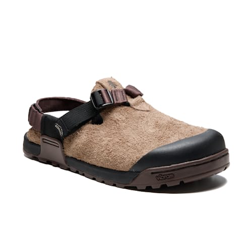 laydown image of Huckberry x Bedrock Mountain Clog